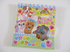 Cute Kawaii Crux Candy Drop Style Flake Stickers Sack - Dog Animal Patissiere Sweet Strawberry - for Journal Planner Agenda Craft Scrapbook