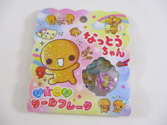 Cute Kawaii Crux Candy Drop Style Flake Stickers Sack - Natto chan - for Journal Planner Agenda Craft Scrapbook