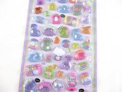 Cute Kawaii BonBon Candy Drop Seal Sticker Sheet - Dino Candy Popcorn Egg Food Party - for Journal Planner Craft Agenda Organizer Scrapbook Stationery