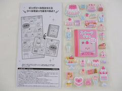 Cute Kawaii Kamio Sticker + Mini Display Book - Bunny Rabbit Strawberry Cake Pudding Candy Chocolate Dessert Sweet - for Journal Planner Craft Agenda Organizer Scrapbook Stationery Gift