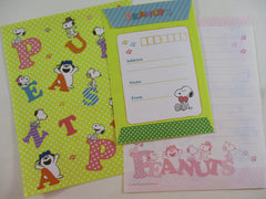 Cute Kawaii Peanuts Snoopy Letter Set - Stationery Writing Paper Penpal Collectible Gift