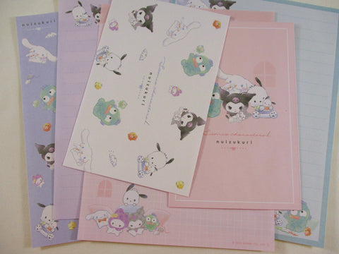 Cute Kawaii Sanrio Characters Cinnamoroll Pochacco Kuromi Hangyodon Nuizukuri Letter Sets - Writing Paper Envelope Stationery Penpal Collectible Gift