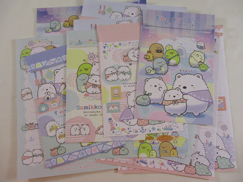 Cute Kawaii San-X Sumikko Gurashi Polar Visit A Letter Sets - Writing Paper Envelope Stationery Penpal Gift