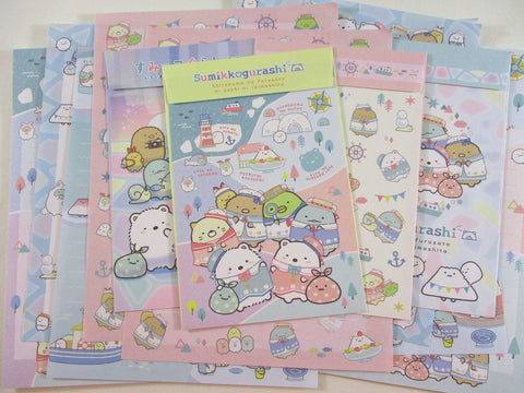 Cute Kawaii San-X Sumikko Gurashi Polar Visit B Letter Sets - Writing Paper Envelope Stationery Penpal Gift