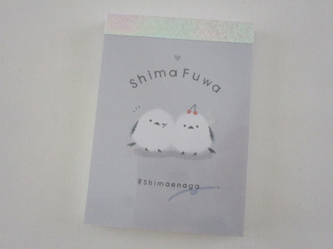 Cute Kawaii Q-lia Birds shima fuwa Mini Notepad / Memo Pad - Stationery Designer Paper Collection