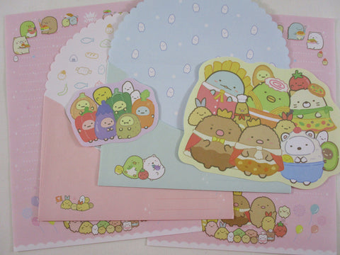 Cute Kawaii San-X Sumikko Gurashi Sushi Bakery Town Letter Sets - Writing Paper Envelope Stationery Penpal