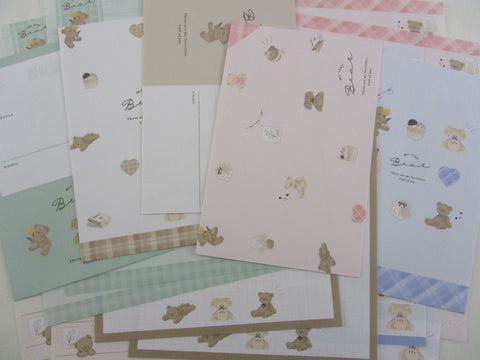 Cute Kawaii Kamio Tiny Bear Letter Sets - Stationery Writing Paper Envelope Penpal