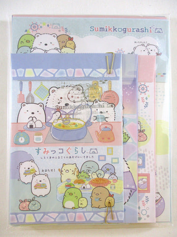 Cute Kawaii San-X Sumikko Gurashi Ice Travel Letter Set Pack - 2024 - Stationery Writing Paper Envelope Penpal Gift