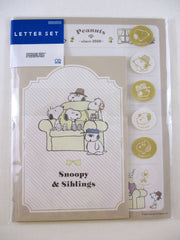 Cute Kawaii Peanuts Snoopy Sibling A Letter Set Pack - Stationery Writing Paper Envelope Pen Pal Gift