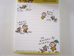 Cute Kawaii Sanrio Minna no Tabo 4 x 6 Inch Notepad / Memo Pad preowned - Stationery Designer Paper Collection Gift