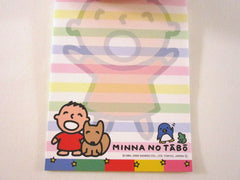 Cute Kawaii Sanrio Minna no Tabo 4 x 6 Inch Notepad / Memo Pad preowned - Stationery Designer Paper Collection Gift