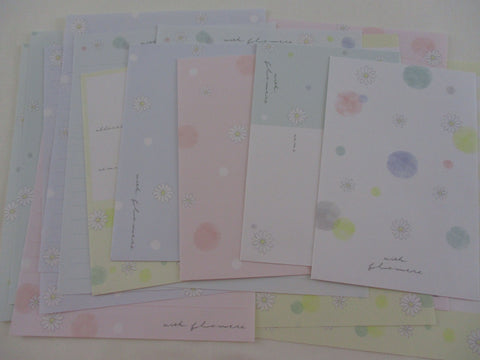Cute Kawaii Kamio with Flowers dots Letter Sets - Stationery Writing Paper Envelope Penpal