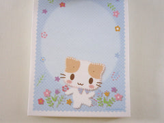 Cute Kawaii Sanrio Masyumaro Fuwa Nyanko Cat 4 x 6 Inch Notepad / Memo Pad preowned - Stationery Designer Paper Collection Gift