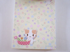 Cute Kawaii Sanrio Masyumaro Fuwa Nyanko Cat 4 x 6 Inch Notepad / Memo Pad preowned - Stationery Designer Paper Collection Gift