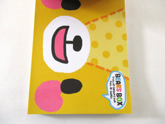 Cute Kawaii HTF Vintage Rare Collectible Crux Bear's Box 4 x 6 Inch Notepad / Memo Pad - Stationery Designer Paper Collection Gift