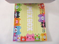 Cute Kawaii HTF Vintage Rare Collectible Crux Bear's Box 4 x 6 Inch Notepad / Memo Pad - Stationery Designer Paper Collection Gift