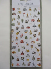 Cute Kawaii MW Cozy Series - A - Camp Camping Nature Forest Fun Sticker Sheet - for Journal Planner Craft