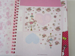 Cute Kawaii Sanrio Hello Kitty 6.25 x 7.25 in Creative DIY Spiral Notebook Notepad - Stationery Designer Paper Collection Journal Scrapbook - preowned