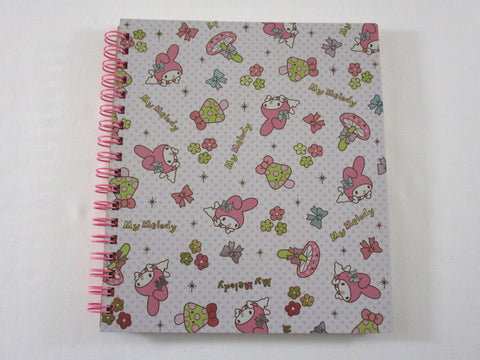 Cute Kawaii Sanrio My Melody 6.25 x 7.25 in Creative DIY Spiral Notebook Notepad 2010 - Stationery Designer Paper Collection Journal Scrapbook - preowned