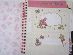 Cute Kawaii Sanrio My Melody 6.25 x 7.25 in Creative DIY Spiral Notebook Notepad 2010 - Stationery Designer Paper Collection Journal Scrapbook - preowned