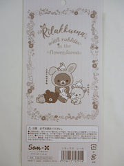 Cute Kawaii San-X Rilakkuma Bear Rabbit Easter Sticker Sheet 2019 - B - for Planner Journal Scrapbook Craft