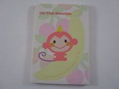 Rare ❤︎ Vintage *ੈ✩‧₊˚ Collectible ✿ Gift - Cute Kawaii Sanrio Chi Chai Monchan Monkey 4 x 6 Inch Notepad / Memo Pad preowned - Stationery Designer Paper Collection Gift