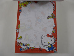 Rare ❤︎ Vintage *ੈ✩‧₊˚ Collectible ✿ Gift - Cute Kawaii Sanrio Hello Kitty Hop Jump 4 x 6 Inch Notepad / Memo Pad preowned - Stationery Designer Paper Collection Gift