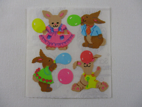 Sandylion Rabbits Balloon Sticker Sheet / Module - Vintage & Collectible