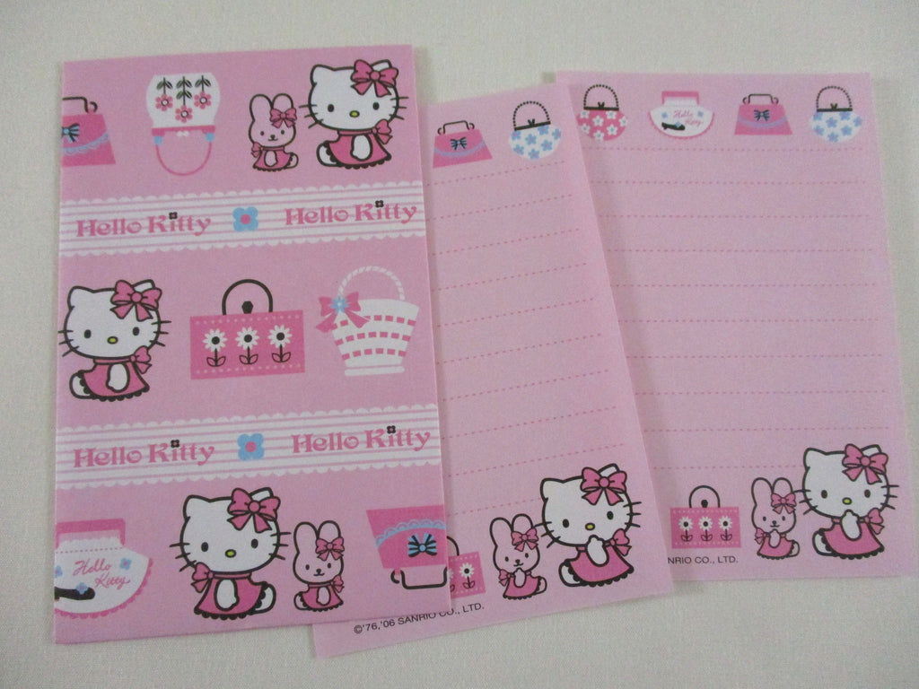 Cute Kawaii Sanrio Hello Kitty Mini Letter Sets / Gift notes 2006 - Small Writing Note Envelope Set Stationery A