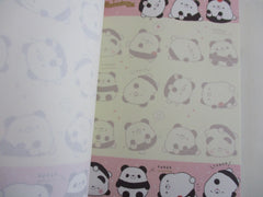 Cute Kawaii San-X Hamipa Panda 4 x 6 Inch Notepad / Memo Pad - C - Stationery Designer Paper Collection