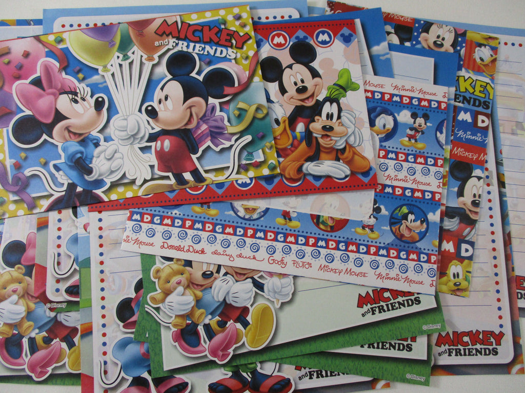 Cute Kawaii Mickey Mouse Letter Sets C - Stationery Writing Paper Envelope Penpal Gift