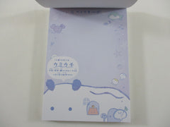 Cute Kawaii Q-Lia Underwater Ocean World B 4 x 6 Inch Notepad / Memo Pad - Stationery Designer Paper Collection