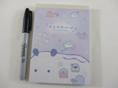 Cute Kawaii Q-Lia Underwater Ocean World B 4 x 6 Inch Notepad / Memo Pad - Stationery Designer Paper Collection