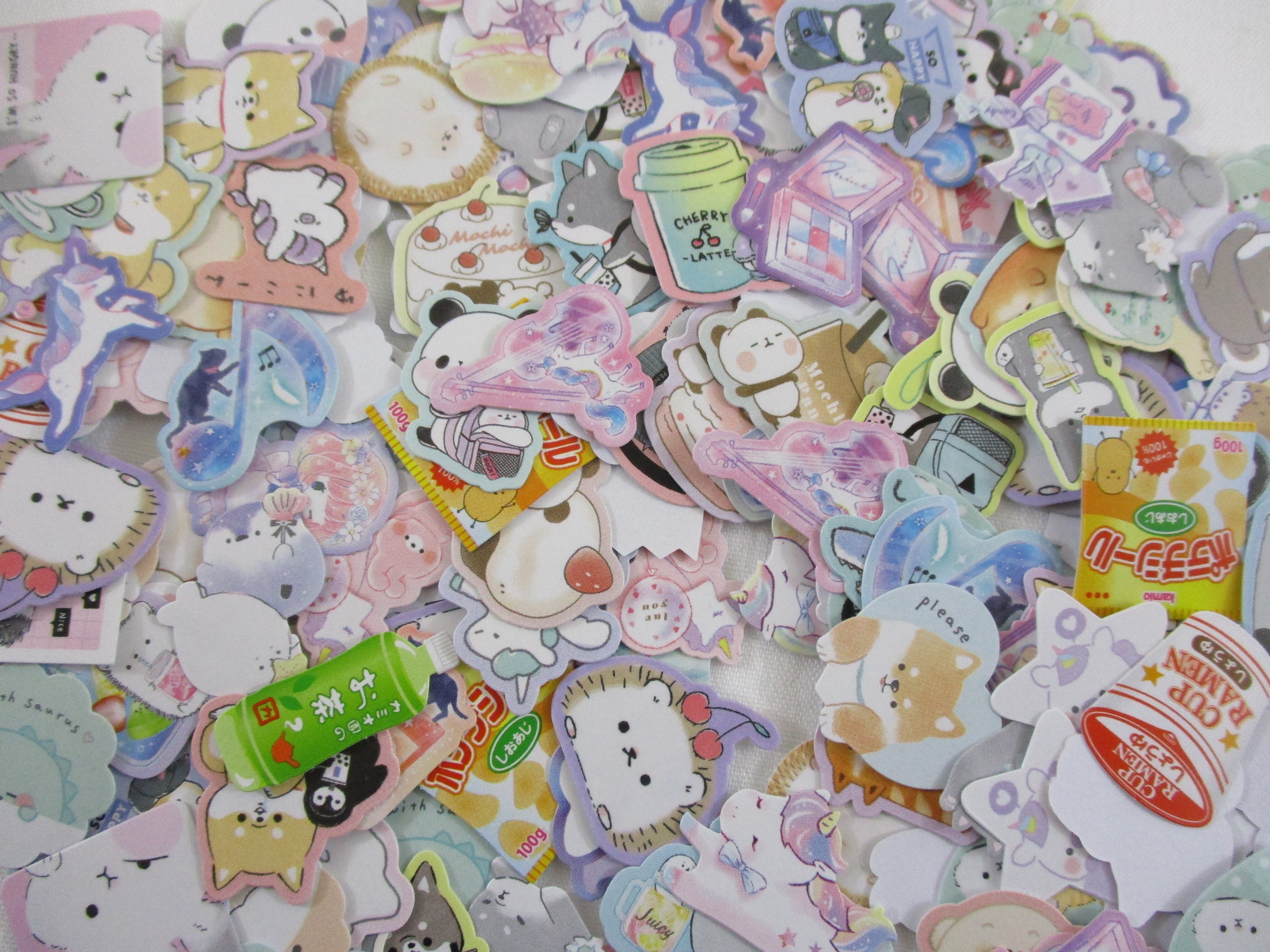 Grab Bag Stickers: 200 pcs for Scrapbooking Journal Craft Planner