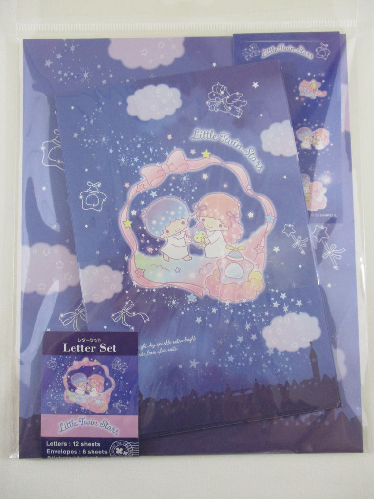 Cute Kawaii Cafe Little Twin Stars Letter Set Pack - Stationery Writing Paper Envelope Penpal