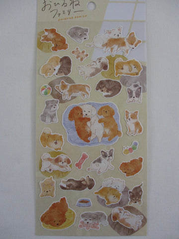 Cute Kawaii Mind Wave Ohirune Animal Pet Series  Sticker Sheet - Dog Puppy Puppies - for Journal Planner Craft Diary Gift Schedule