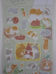 Cute Kawaii Mind Wave Ohirune Animal Pet Series  Sticker Sheet - Bunny Rabbit Easter - for Journal Planner Craft Diary Gift Schedule