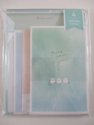 Cute Kawaii Birds Pastel Color Letter Set Pack - Stationery Writing Paper Penpal