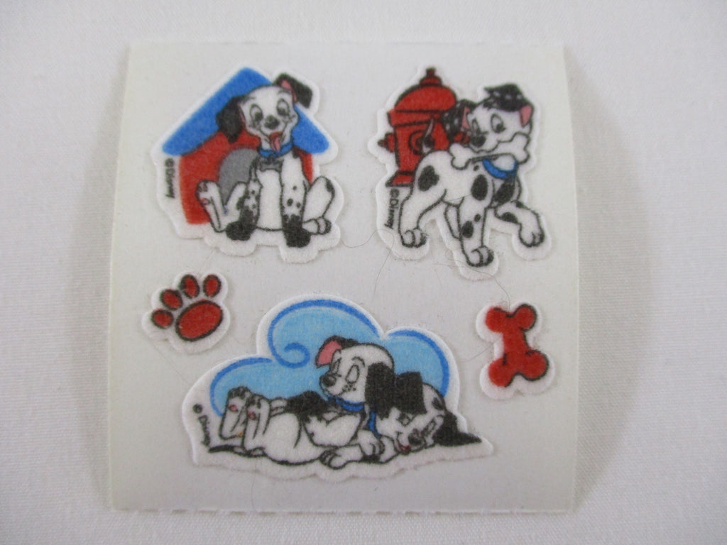 Sandylion Dalmatian Dog Fuzzy Sticker Sheet / Module - Vintage & Collectible - Scrapbooking