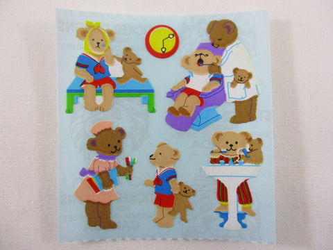 Sandylion Rare Bear Dentist Sticker Sheet / Module - Vintage & Collectible