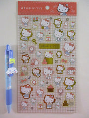 Cute Kawaii Sanrio Hello Kitty Large Sticker Sheet - E Classic - for Journal Planner Craft Agenda Diary Project Gift Favorite