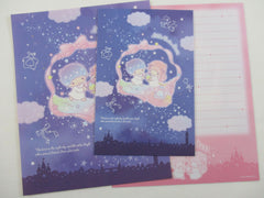 Cute Kawaii Little Twin Stars 2022 Letter Set - Writing Papers Envelope