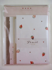 Cute Kawaii Crux Strawberry Fruit Letter Set Pack - Stationery Writing Paper Penpal Gift