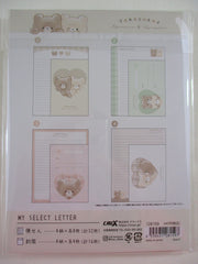 Cute Kawaii Crux Bear Tarochans Letter Set Pack - Stationery Writing Paper Penpal Gift