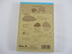 Cute Kawaii San-X Jinbesan Whale 4 x 6 Inch Notepad / Memo Pad - A - Stationery Designer Paper Collection