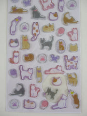 Cute Kawaii Kamio Candy Drop / Glass Style Sticker Sheet - Cat Kitty Feline Pet - for Journal Planner Craft Agenda Organizer Scrapbook