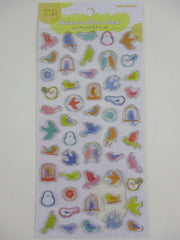 Cute Kawaii Kamio Candy Drop / Glass Style Sticker Sheet - Birds - for Journal Planner Craft Agenda Organizer Scrapbook