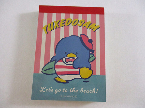 Cute Kawaii Sanrio Retro Anniversary Series - Tuxedosam Penguin - Mini Notepad / Memo Pad - Stationery Designer Paper Collection Collectible Gift preowned