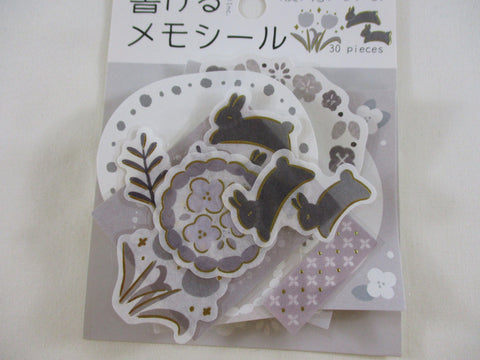 Cute Kawaii BGM Write On Decor Series Flake Stickers Sack - Bunny Rabbit Flower Easter - for Journal Agenda Planner Schedule Scrapbooking Craft Penpal Gift (Copy)