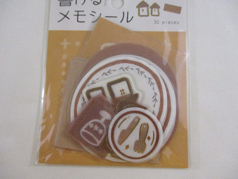 Cute Kawaii BGM Write On Decor Series Flake Stickers Sack - Coffee Cafe Latte Drink - for Journal Agenda Planner Schedule Scrapbooking Craft Penpal Gift
